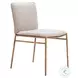 Nordvest Beige And Gold Dining Chair