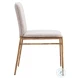 Nordvest Beige And Gold Dining Chair
