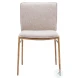 Nordvest Beige And Gold Dining Chair