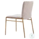 Nordvest Beige And Gold Dining Chair