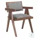 Delhi Gray And Walnut Dining Chair Set Of 2