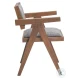 Delhi Gray And Walnut Dining Chair Set Of 2