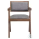 Delhi Gray And Walnut Dining Chair Set Of 2
