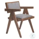 Delhi Gray And Walnut Dining Chair Set Of 2