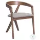 Cairo Dove Gray And Walnut Dining Chair