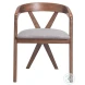 Cairo Dove Gray And Walnut Dining Chair