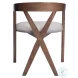 Cairo Dove Gray And Walnut Dining Chair