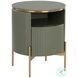 Paloma Green And Gold End Table