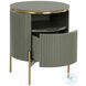 Paloma Green And Gold End Table