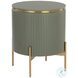Paloma Green And Gold End Table