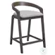 Troy Dove Gray And Espresso Counter Height Stool Set Of 2