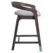 Troy Dove Gray And Espresso Counter Height Stool Set Of 2