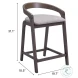 Troy Dove Gray And Espresso Counter Height Stool Set Of 2