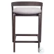 Troy Dove Gray And Espresso Counter Height Stool Set Of 2