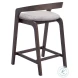 Troy Dove Gray And Espresso Counter Height Stool Set Of 2