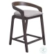 Troy Dove Gray And Espresso Counter Height Stool Set Of 2