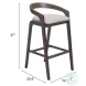 Troy Dove Gray And Espresso Bar Stool Set Of 2