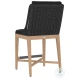 Verona Arashi Black Outdoor Counter Height Stool
