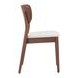 Kellua Beige Upholstered Dining Chair Set of 2