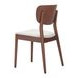 Kellua Beige Upholstered Dining Chair Set of 2