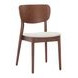 Kellua Beige Upholstered Dining Chair Set of 2
