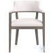 Everly Linoso Ivory Dining Arm Chair