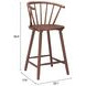 Stenger Walnut Counter Height Stool Set of 2