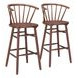 Stenger Walnut Bar Stool Set of 2