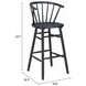 Stenger Black Bar Stool Set of 2