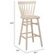 Tyce Natural Bar Stool Set of 2