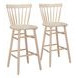 Tyce Natural Bar Stool Set of 2