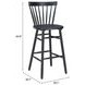 Tyce Black Bar Stool Set of 2