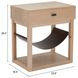 Haram Natural Rectangular Side Table