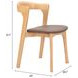 Pioro Brown Upholstered Dining Chair Set of 2