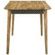 Partridge Natural Sheesham and Black Counter Height Dining Table