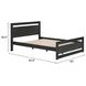 Repos Black Queen Panel Bed