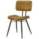 Misty Camel And Black Padded Side Chair Set of 2