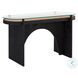 Adora Clear And Black Console Table