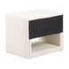 Baris Ivory Upholstered 1 Drawer Nightstand