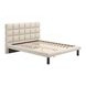 Placid Beige Queen Upholstered Panel Bed