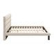 Placid Beige King Upholstered Panel Bed