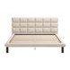 Placid Beige King Upholstered Panel Bed