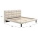 Placid Beige King Upholstered Panel Bed