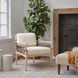 Wezly Ivory Upholstered Accent Chair