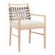 Wezly Ivory Upholstered Dining Chair Set of 2