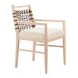 Wezly Ivory Upholstered Dining Chair Set of 2