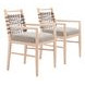 Wezly Gray Upholstered Dining Chair Set of 2