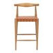 Bandani Tan Leather Upholstered Counter Height Stool