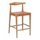 Bandani Tan Leather Upholstered Counter Height Stool
