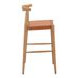 Bandani Tan Leather Upholstered Bar Stool